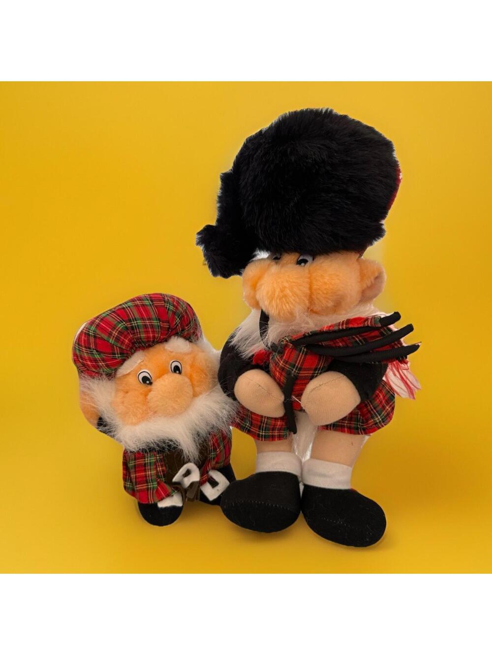 Heather Gift Plush Scotland. Piper holding bagpipes in kilt 7 And 11 In Stuffed